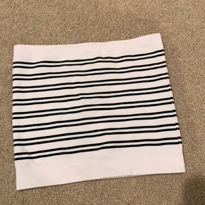 Striped tube top